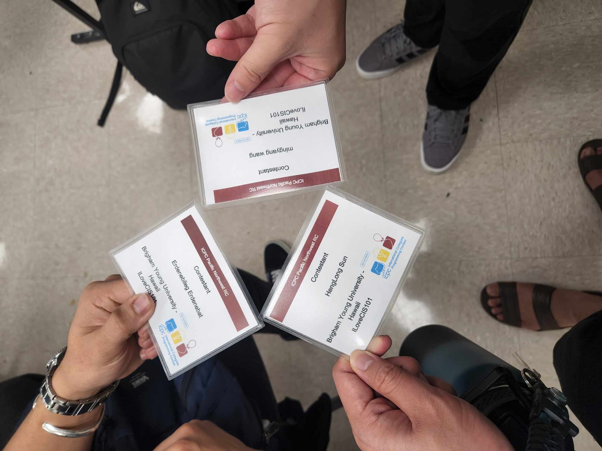 Picture of my 2024 team name tags